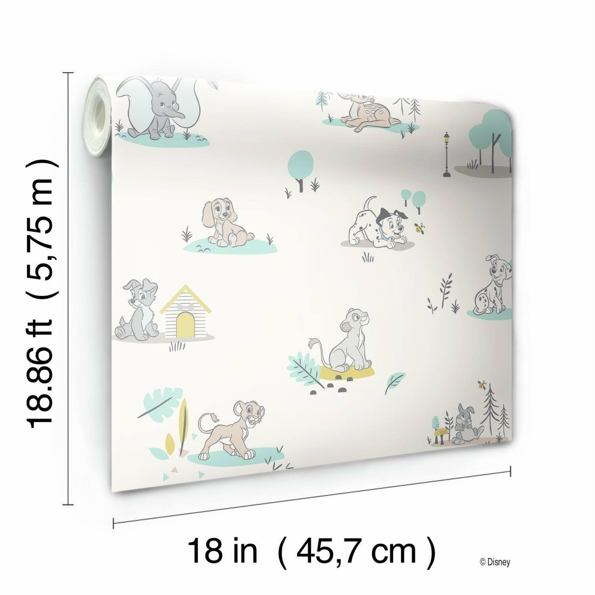 RoomMates Disney Baby Animals Peel & Stick Wallpaper
